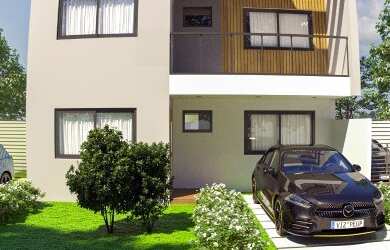 Imagem: A casa possui 3 Dormitórios, 3 Banheiros, 3 Vagas na garagem