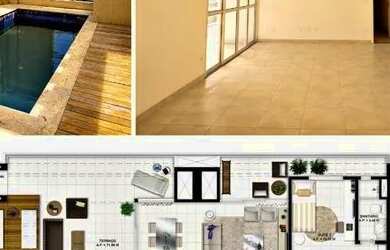 Imagem: O apartamento na cobertura possui 4 Dormitórios, 5 Banheiros