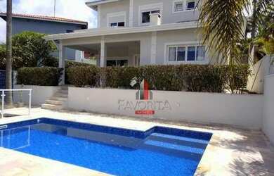 Imagem: A casa em condomínio possui 4 Dormitórios, 5 Banheiros, 4