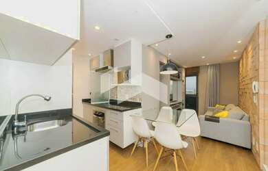 Imagem: O apartamento possui 1 Dormitório, 1 Banheiro, 34m² de Área