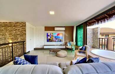 Imagem: O apartamento na cobertura possui 4 Dormitórios, 5 Banheiros