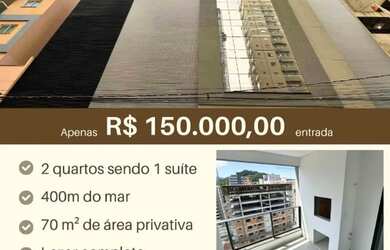 Imagem: O apartamento possui 2 Dormitórios, 2 Banheiros, 1 Vaga na