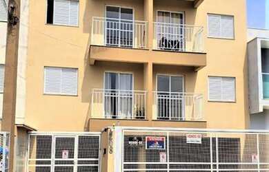 Imagem: O apartamento possui 1 Dormitório, 1 Banheiro, 1 Vaga na garagem