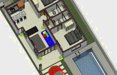 Imagem 2: Casa em Arembepe perto emissário, 2/4, piscina