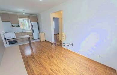 Imagem: O apartamento possui 2 Dormitórios, 1 Banheiro, 1 Vaga na garagem