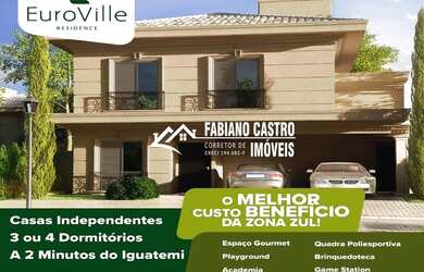 Imagem: A casa em condomínio possui 3 Dormitórios, 3 Banheiros, 2