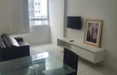 Imagem: O apartamento possui 1 Dormitório, 1 Banheiro, 1 Vaga na garagem