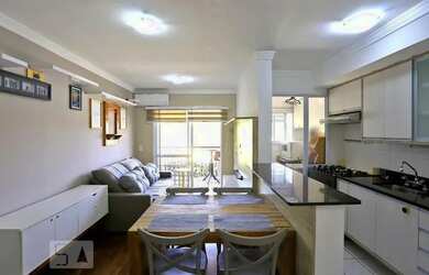 Imagem: O apartamento na cobertura possui 2 Dormitórios, 2 Banheiros