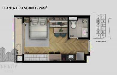 Imagem: O depósito possui 25m² de Área e está localizado em Pinheiros