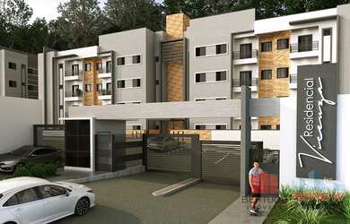 Imagem: O apartamento possui 2 Dormitórios, 1 Banheiro, 1 Vaga na garagem