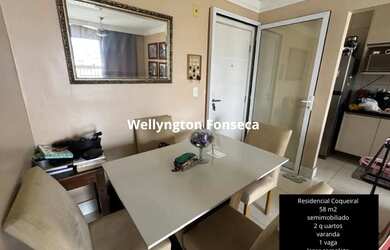 Imagem: O apartamento possui 2 Dormitórios, 1 Banheiro, 1 Vaga na garagem