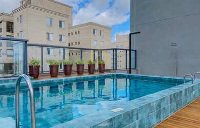 Imagem: O apartamento possui 1 Dormitório, 1 Banheiro, 28m² de Área