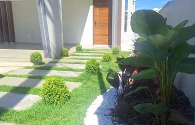 Imagem: A casa em condomínio possui 4 Dormitórios, 4 Banheiros, 4