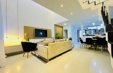 Imagem: A casa em condomínio possui 3 Dormitórios, 4 Banheiros, 1