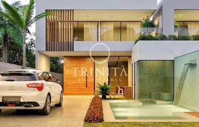 Imagem: A casa em condomínio possui 4 Dormitórios, 5 Banheiros, 2