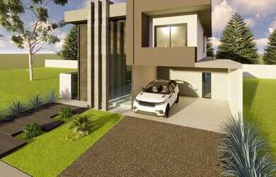 Imagem: A casa em condomínio possui 4 Dormitórios, 5 Banheiros, 3