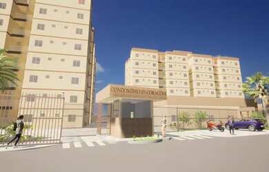 Imagem: O apartamento possui 2 Dormitórios, 1 Banheiro, 1 Vaga na garagem