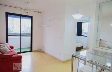 Imagem: O apartamento possui 1 Dormitório, 1 Banheiro, 1 Vaga na garagem