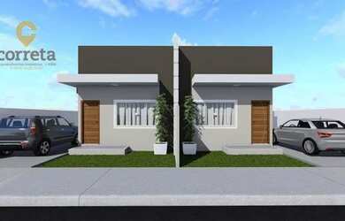 Imagem: A casa possui 3 Dormitórios, 1 Banheiro, 1 Vaga na garagem