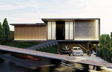 Imagem: A casa em condomínio possui 4 Dormitórios, 5 Banheiros, 2