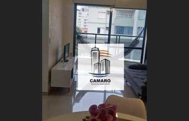 Imagem: O apartamento possui 1 Dormitório, 1 Banheiro, 2 Vagas na garagem