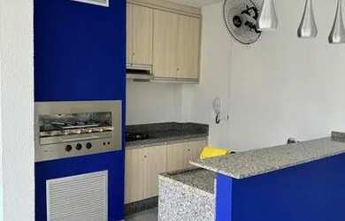 Imagem: O apartamento possui 2 Dormitórios, 1 Banheiro, 1 Vaga na garagem