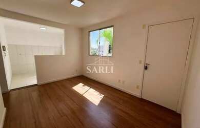 Imagem: O apartamento possui 2 Dormitórios, 1 Banheiro, 1 Vaga na garagem