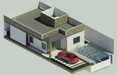 Imagem: A casa possui 2 Dormitórios, 2 Banheiros, 1 Vaga na garagem