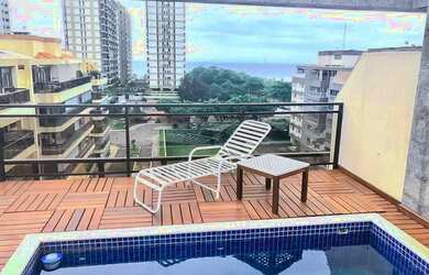 Imagem: O apartamento na cobertura possui 3 Dormitórios, 3 Banheiros