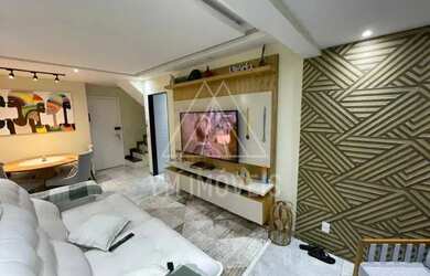 Imagem: O apartamento na cobertura possui 3 Dormitórios, 2 Banheiros