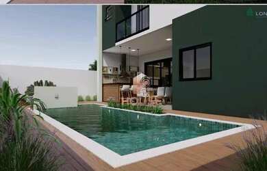 Imagem: A casa em condomínio possui 4 Dormitórios, 5 Banheiros, 2