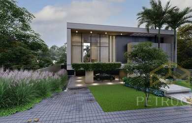 Imagem: A casa em condomínio possui 4 Dormitórios, 5 Banheiros, 5