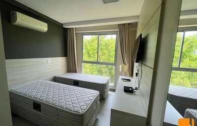 Imagem: O studio possui 1 Dormitório, 1 Banheiro, 1 Vaga na garagem