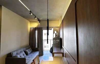 Imagem: O apartamento possui 1 Dormitório, 1 Banheiro, 1 Vaga na garagem