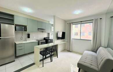 Imagem: O apartamento possui 1 Dormitório, 1 Banheiro, 30m² de Área