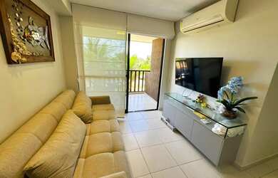 Imagem 1: Cupe Beach, apartamento beira mar com 53m² , 02 quartos, 01 vaga e todo mobiliado