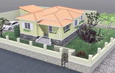 Imagem: A casa possui 2 Dormitórios, 2 Banheiros, 2 Vagas na garagem