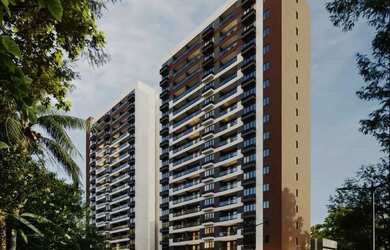 Imagem: O apartamento possui 2 Dormitórios, 1 Banheiro, 1 Vaga na garagem