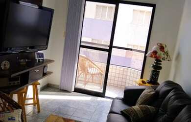 Imagem: O apartamento possui 1 Dormitório, 1 Banheiro, 1 Vaga na garagem