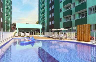 Imagem: O apartamento possui 2 Dormitórios, 1 Banheiro, 1 Vaga na garagem