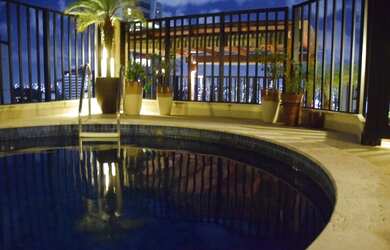 Imagem: O apartamento na cobertura possui 4 Dormitórios, 4 Banheiros