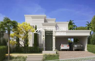 Imagem: A casa em condomínio possui 4 Dormitórios, 4 Banheiros, 4