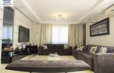 Imagem: A casa possui 4 Dormitórios, 5 Banheiros, 5 Vagas na garagem