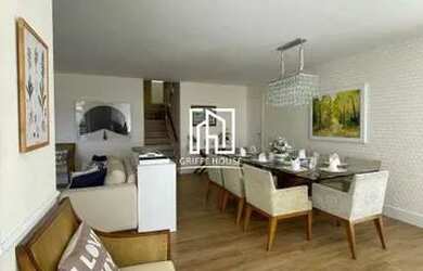 Imagem: A casa em condomínio possui 4 Dormitórios, 5 Banheiros, 2