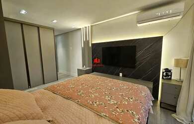 Imagem 2: Casa Mobiliada no Alphaville 4 com 4 suítes + Escritório Espaço gourmet com churrasqu e Pi