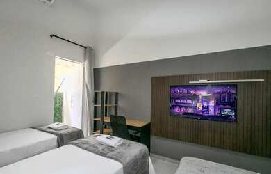 Imagem: O apartamento possui 1 Dormitório, 1 Banheiro, 45m² de Área