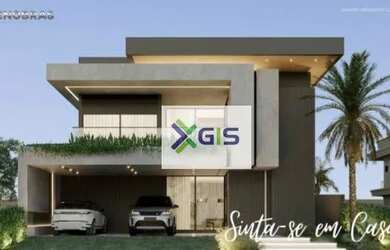 Imagem: A casa em condomínio possui 4 Dormitórios, 5 Banheiros, 5