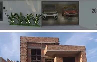 Imagem: A casa possui 4 Dormitórios, 2 Banheiros, 2 Vagas na garagem