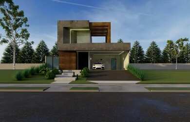 Imagem: A casa em condomínio possui 3 Dormitórios, 4 Banheiros, 2