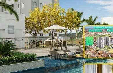 Imagem: O apartamento possui 2 Dormitórios, 1 Banheiro, 1 Vaga na garagem